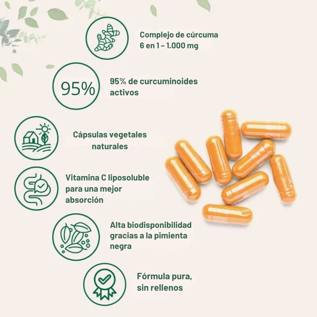 Cúrcuma Pura de Curcumina 95%