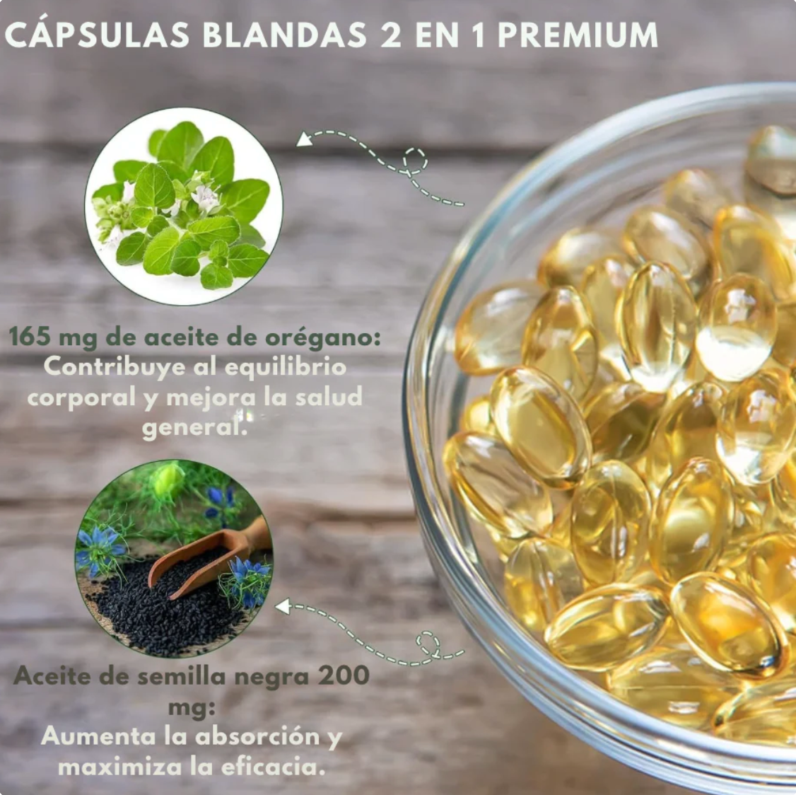 Orégano + Semilla Negra Natural™ — Un complemento natural para apoyar tu bienestar diario