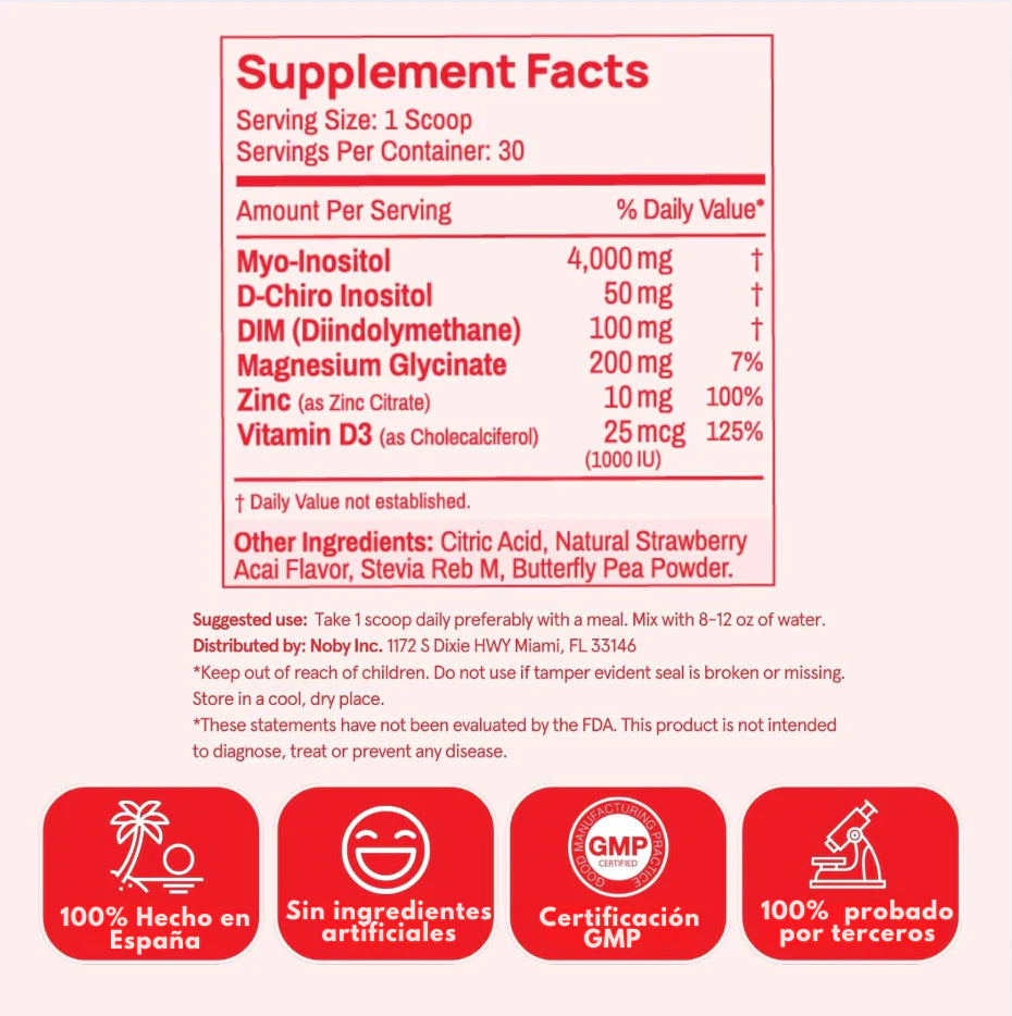 Peach Perfect Inositol Multivitamínico
