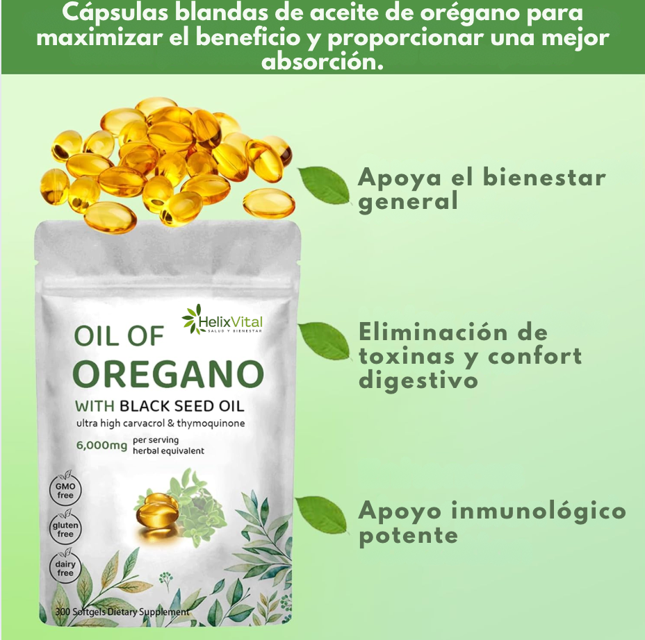 Orégano + Semilla Negra Natural™ — Un complemento natural para apoyar tu bienestar diario