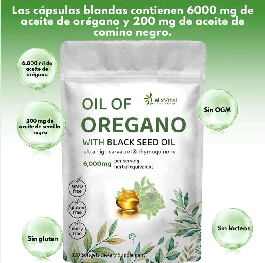 Orégano + Semilla Negra Natural™ — Un complemento natural para apoyar tu bienestar diario