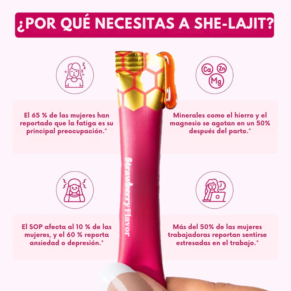 SHE-Lajit Honeysticks: Tu Equilibrio Diario, Delicioso y Natural