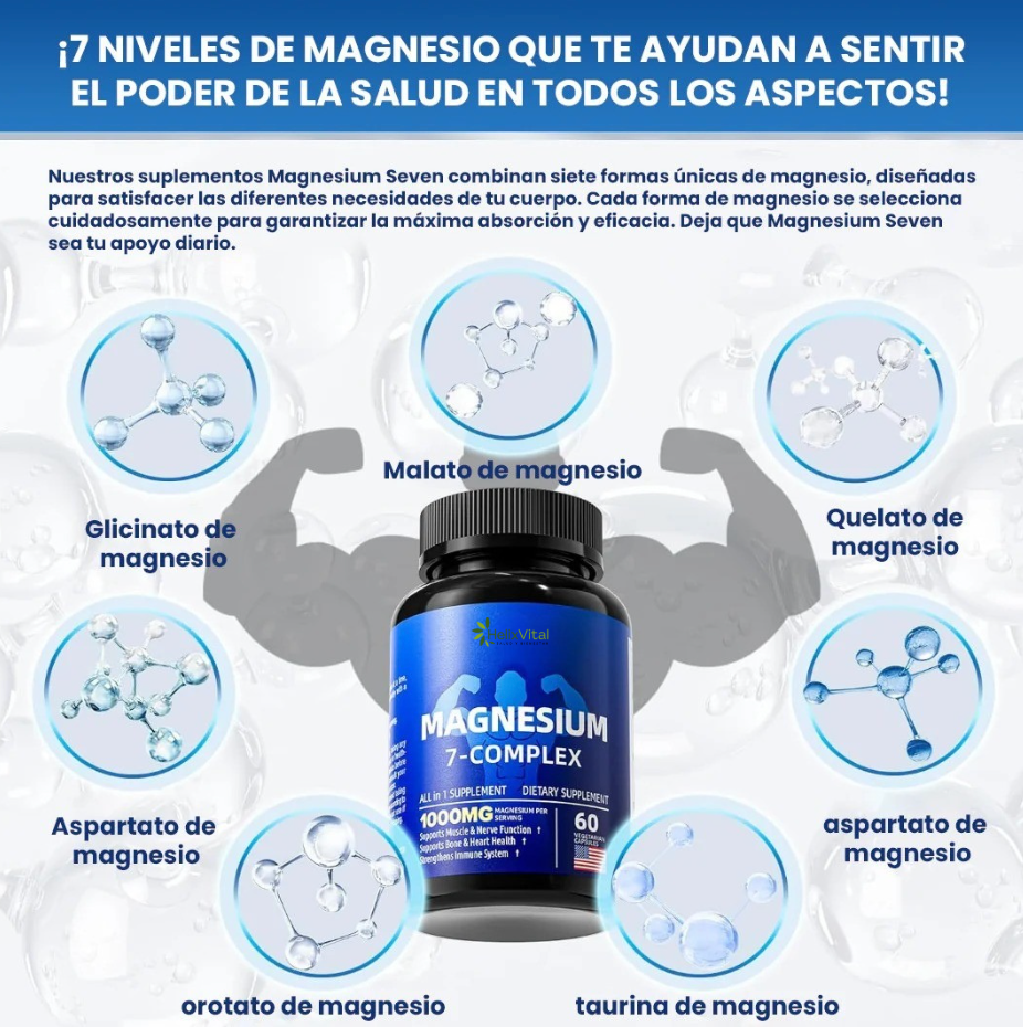 Magnesio 7-Complex: Tu Apoyo para el Bienestar Diario