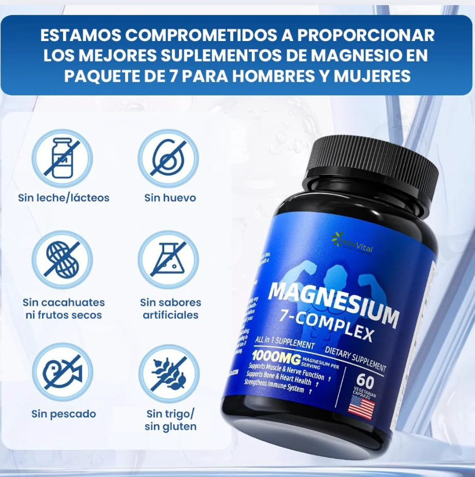 Magnesio 7-Complex: Tu Apoyo para el Bienestar Diario