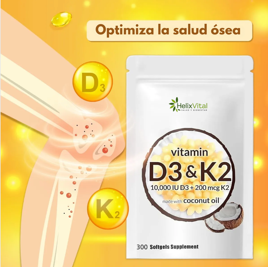 Vitamina D3 + K2: Tu Dosis de Sol para el Bienestar Diario