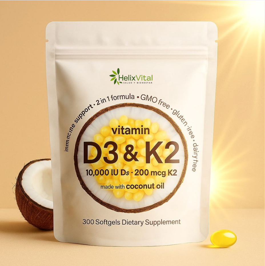 Vitamina D3 + K2: Tu Dosis de Sol para el Bienestar Diario
