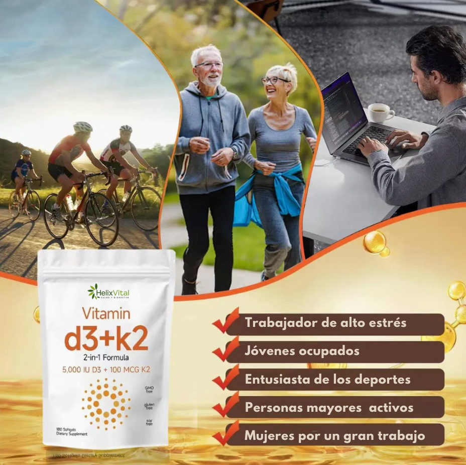 Vitamina D3 + K2 - El Suplemento Esencial para tu Vitalidad