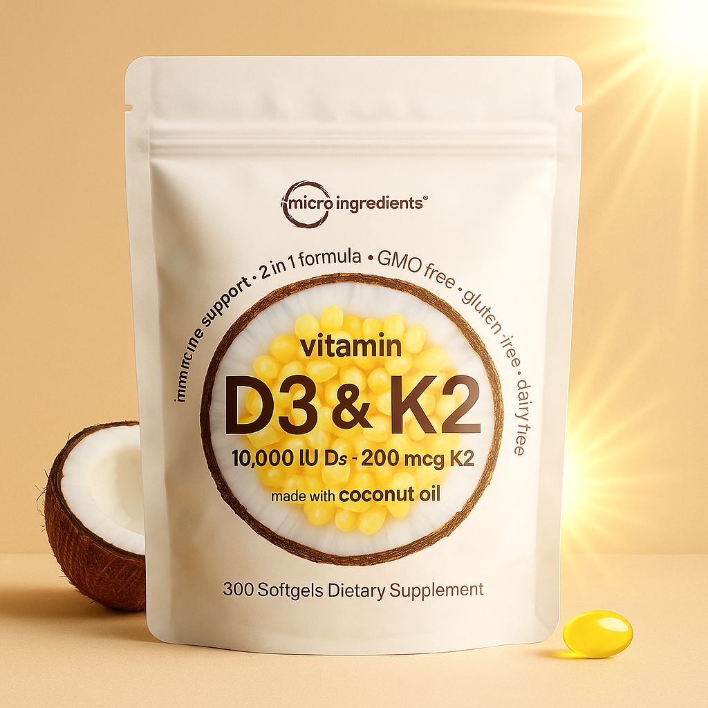 Vitamina D3 + K2: Tu Dosis de Sol para el Bienestar Diario