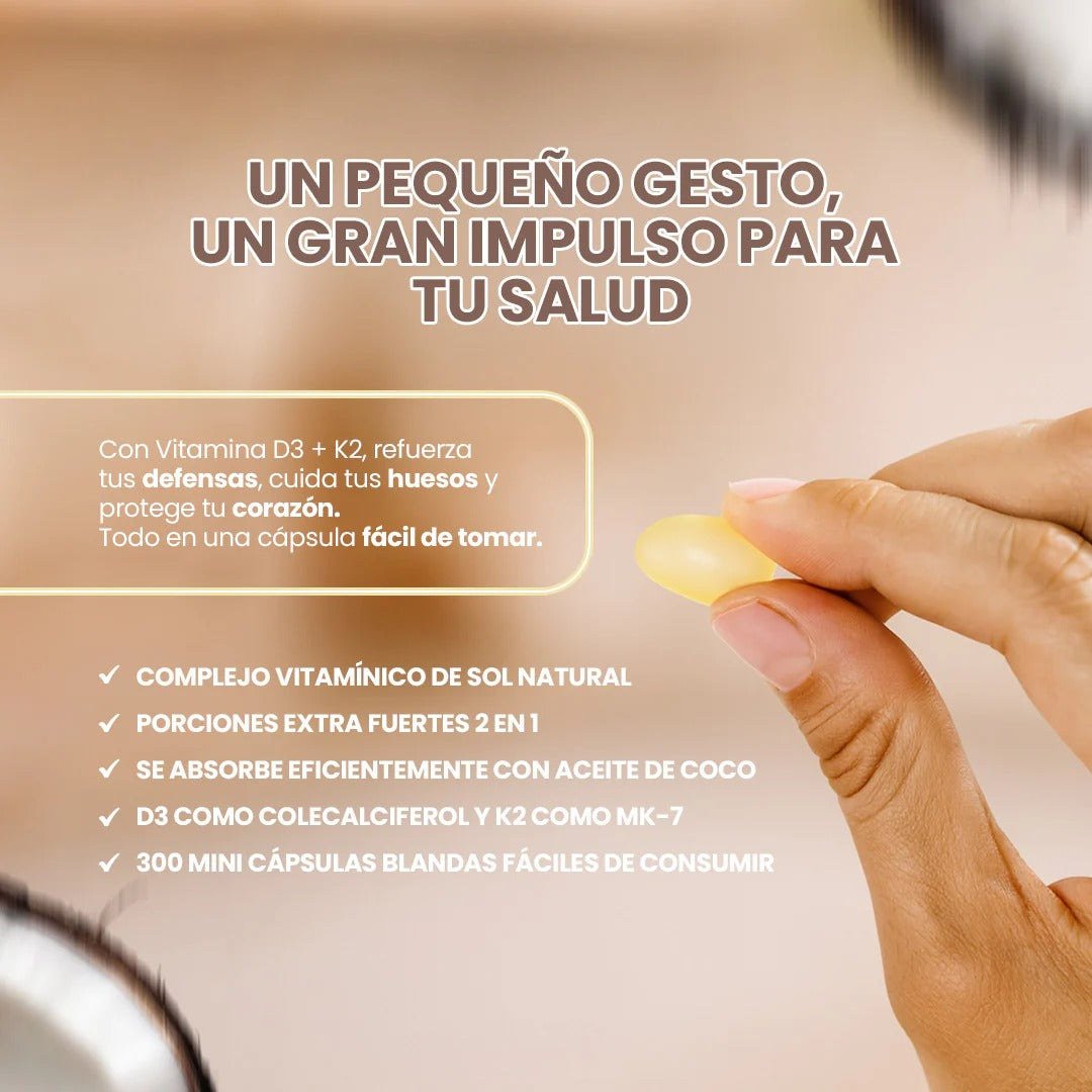 Invierte en tu Vitalidad con D3 + K2