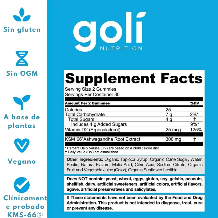 Goli Nutrition - Gomitas de Ashwagandha