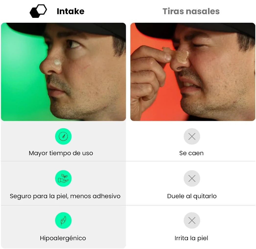 Tiras Nasales Ingesta - Soporte para una Respiración Cómoda