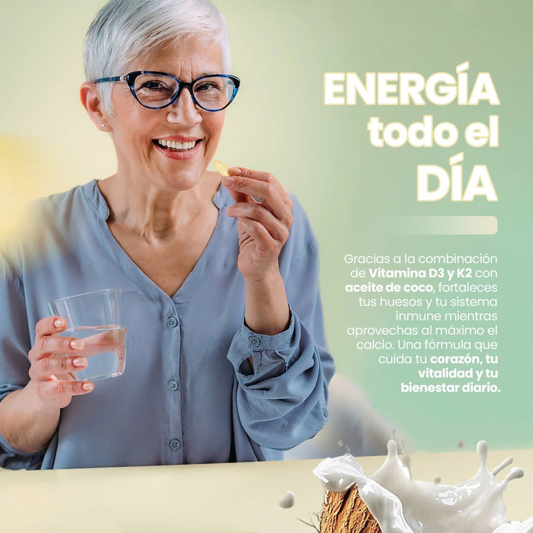 Vitamina D3 + K2: Tu Dosis de Sol para el Bienestar Diario