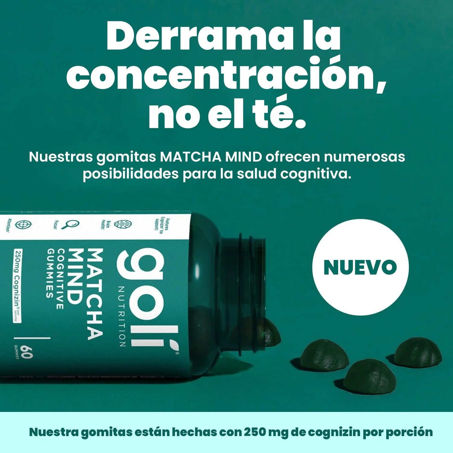 Goli® Matcha Mind: claridad mental en cada gomita