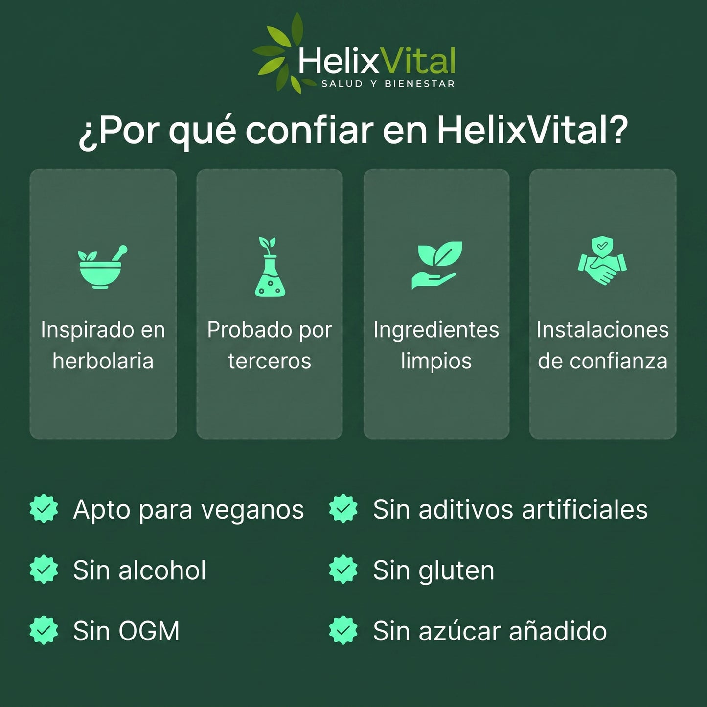 Lymph Drops de HelixVital™ — gotas de drenaje linfático con Cleavers, Bardana, Diente de León, Trébol Rojo y Equinácea.