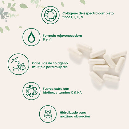 Colágeno con Péptidos – Fórmula Hidrolizada para Piel, Cabello y Articulaciones