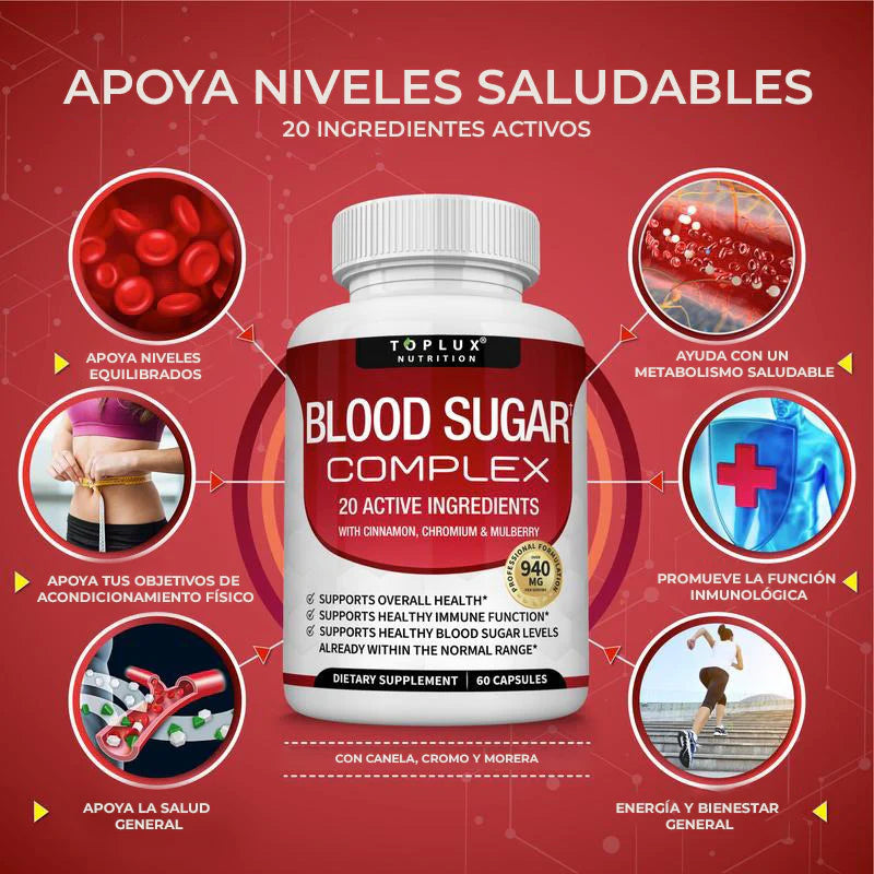 Blood Sugar Complex – Fórmula Natural para el Equilibrio Metabólico