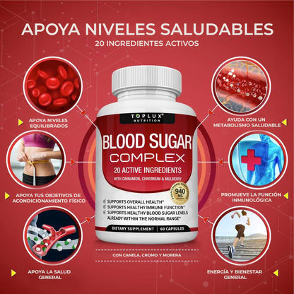 Blood Sugar Complex – Fórmula Natural para el Equilibrio Metabólico