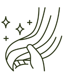 Stronger and smoother hair strand illustration