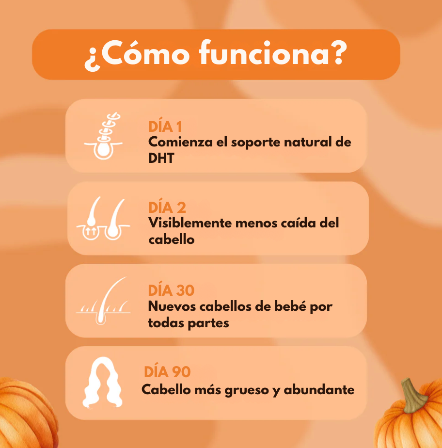 Aceite de Semilla de Calabaza + Saw Palmetto - La nutrición natural para apoyar la salud natural de tu cabello y piel
