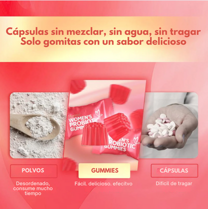 Gummies Probióticas - Equilibrio Femenino Delicioso y Natural