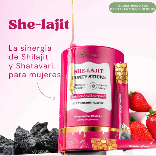 SHE-Lajit Honeysticks: Tu Equilibrio Diario, Delicioso y Natural