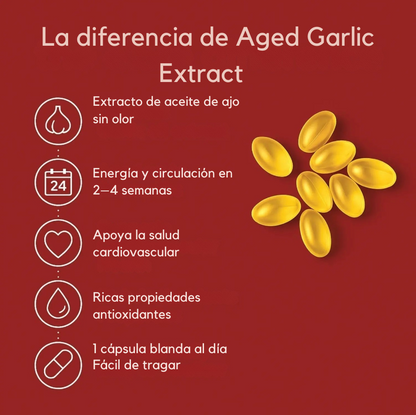 Aged Garlic Extract 7500 mg - El secreto natural para el apoyo general al bienestar cardiovascular
