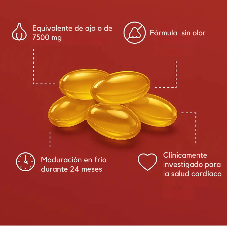 Aged Garlic Extract 7500 mg - El secreto natural para el apoyo general al bienestar cardiovascular