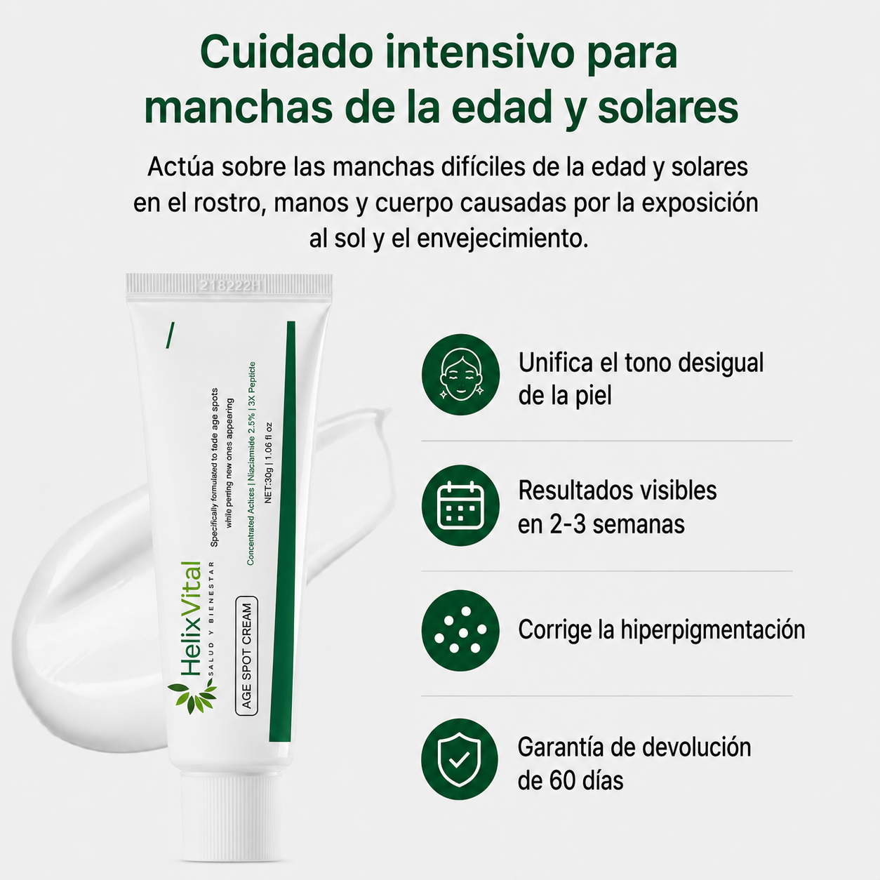 Crema antimanchas HelixVital™