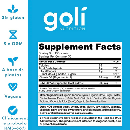 Goli Nutrition - Gomitas de Ashwagandha