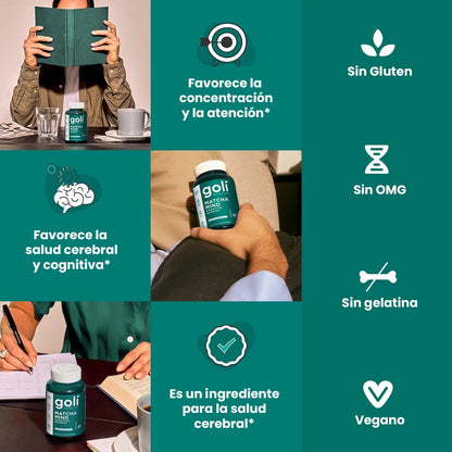 Goli® Matcha Mind: claridad mental en cada gomita
